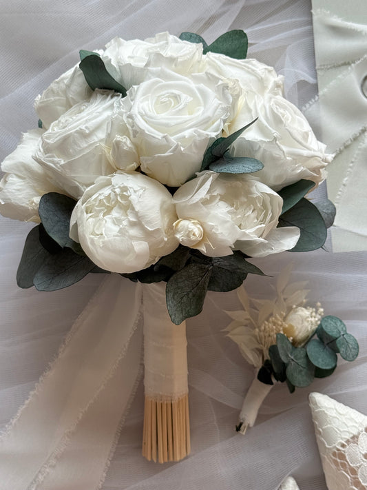 Piony Wedding Bouquet